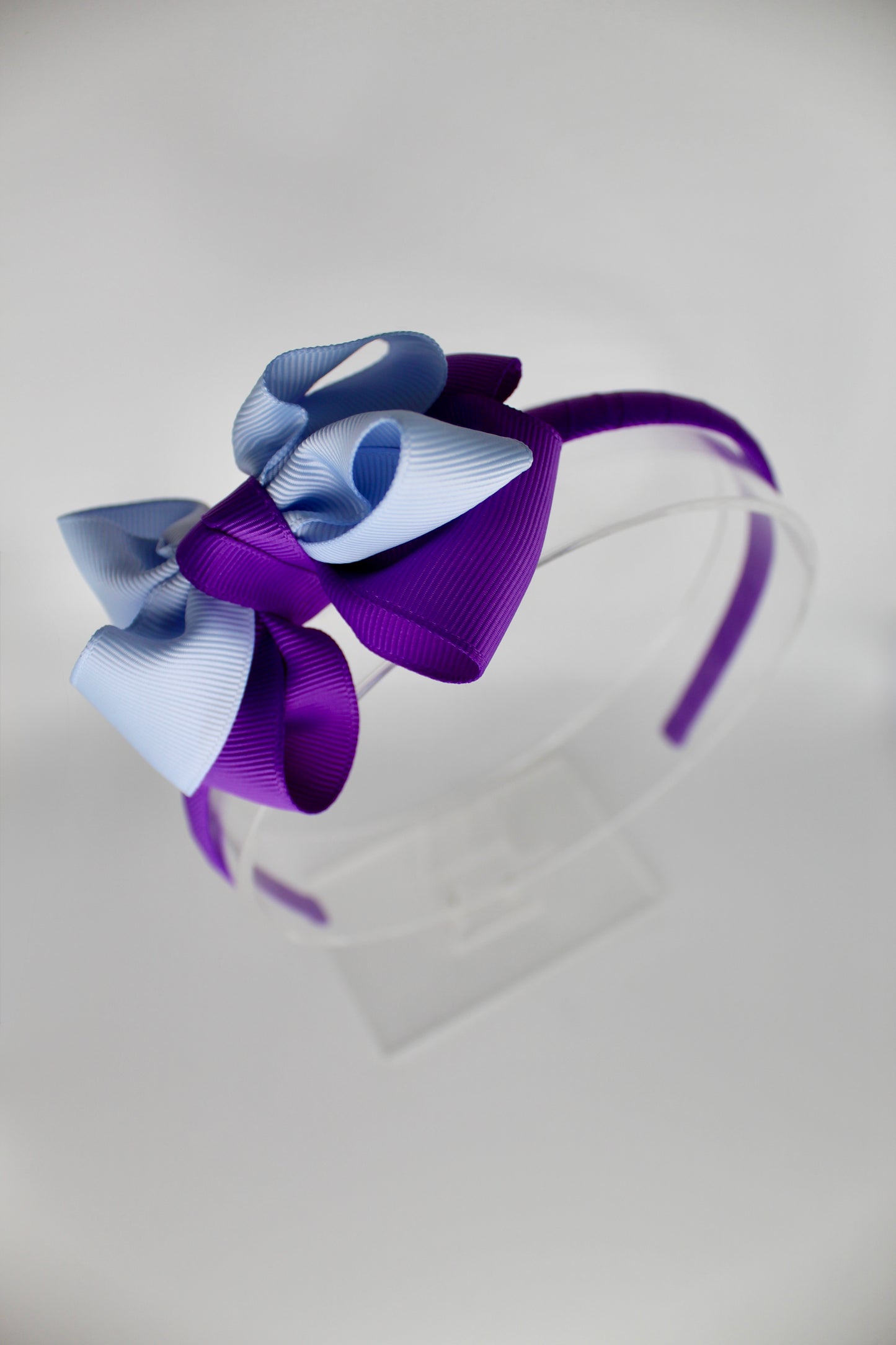 Double Loop Hair Band - Purple and Bluebell