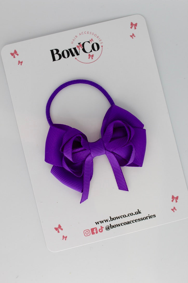 Purple - Double Bow - Elastic