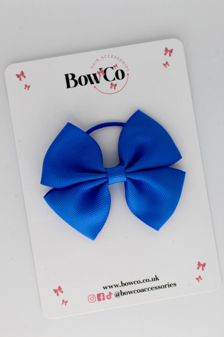 Royal Blue - Twist Bow - Elastic