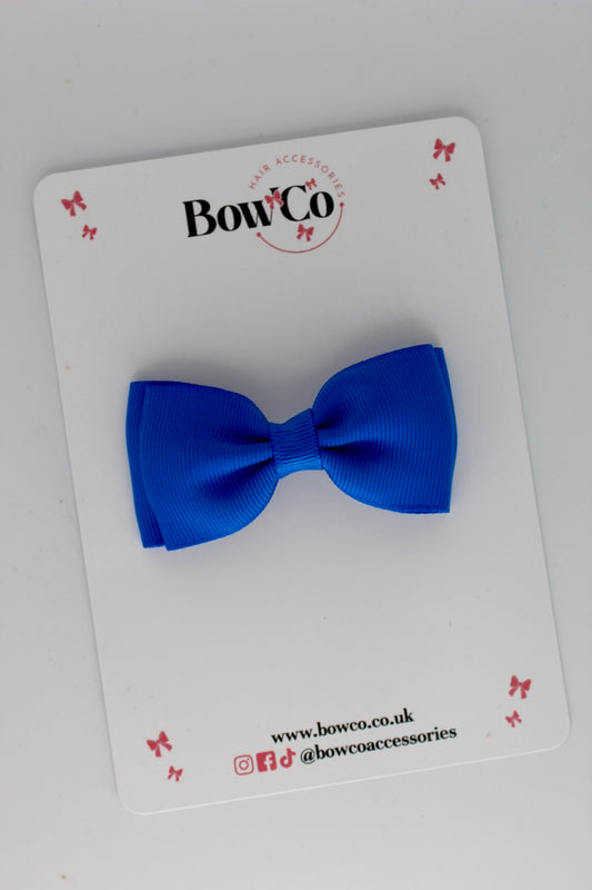 Royal Blue - Double Lapel Bow - Clip