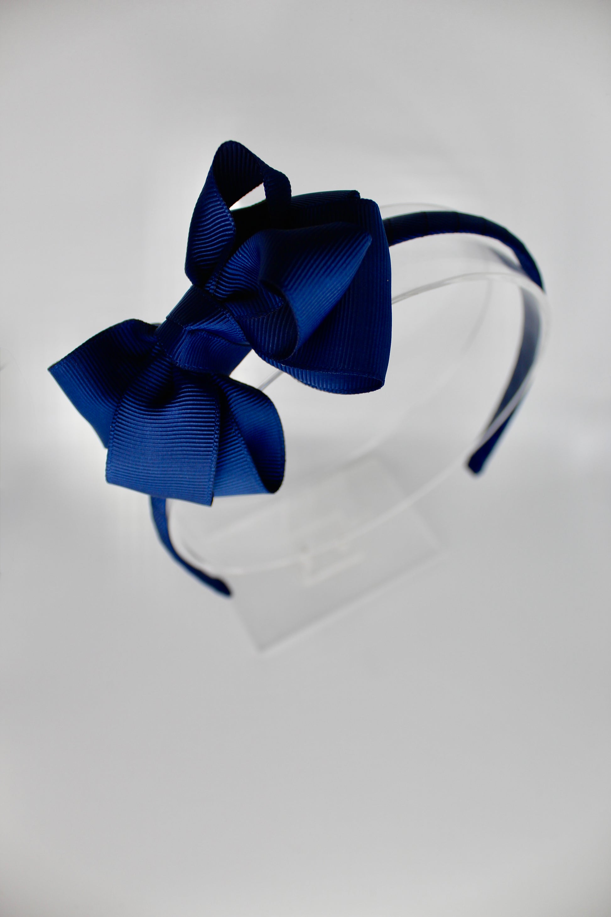 Double Loop Hair Band - Navy Blue