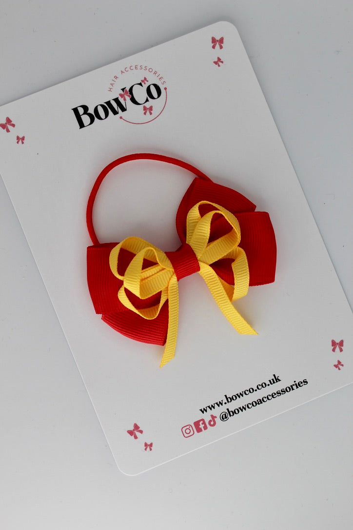 Red and Yellow Gold - Double Bow - Elastic