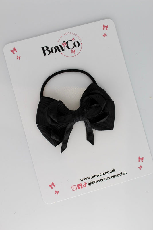 Black - Double Bow - Elastic