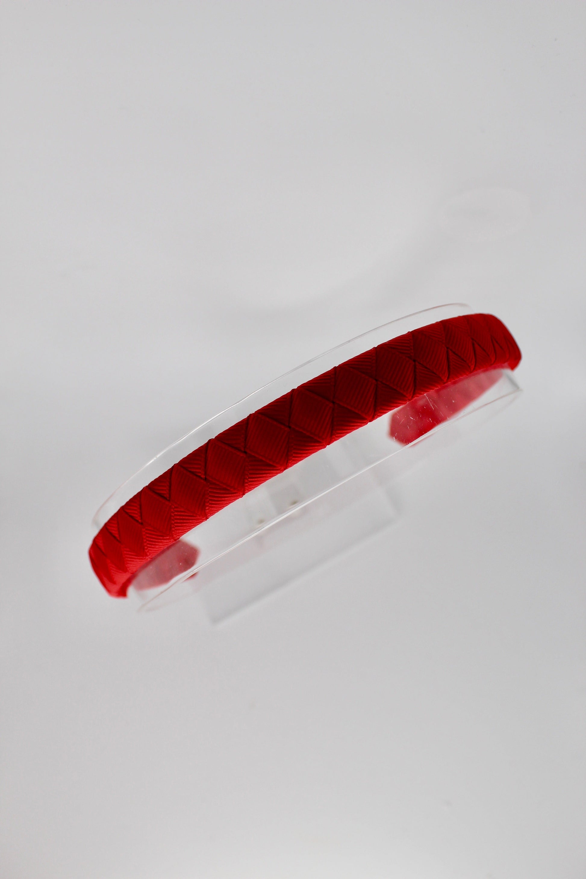 Pleated Red Hairband