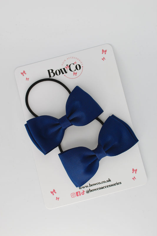 Navy Blue- Double Lapel Set - Elastic