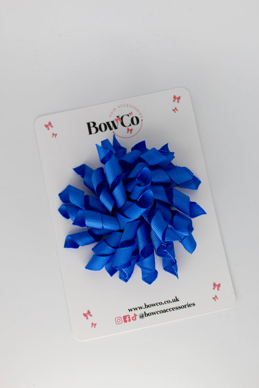 3.5 Inch Corker Bow Clip - Royal Blue