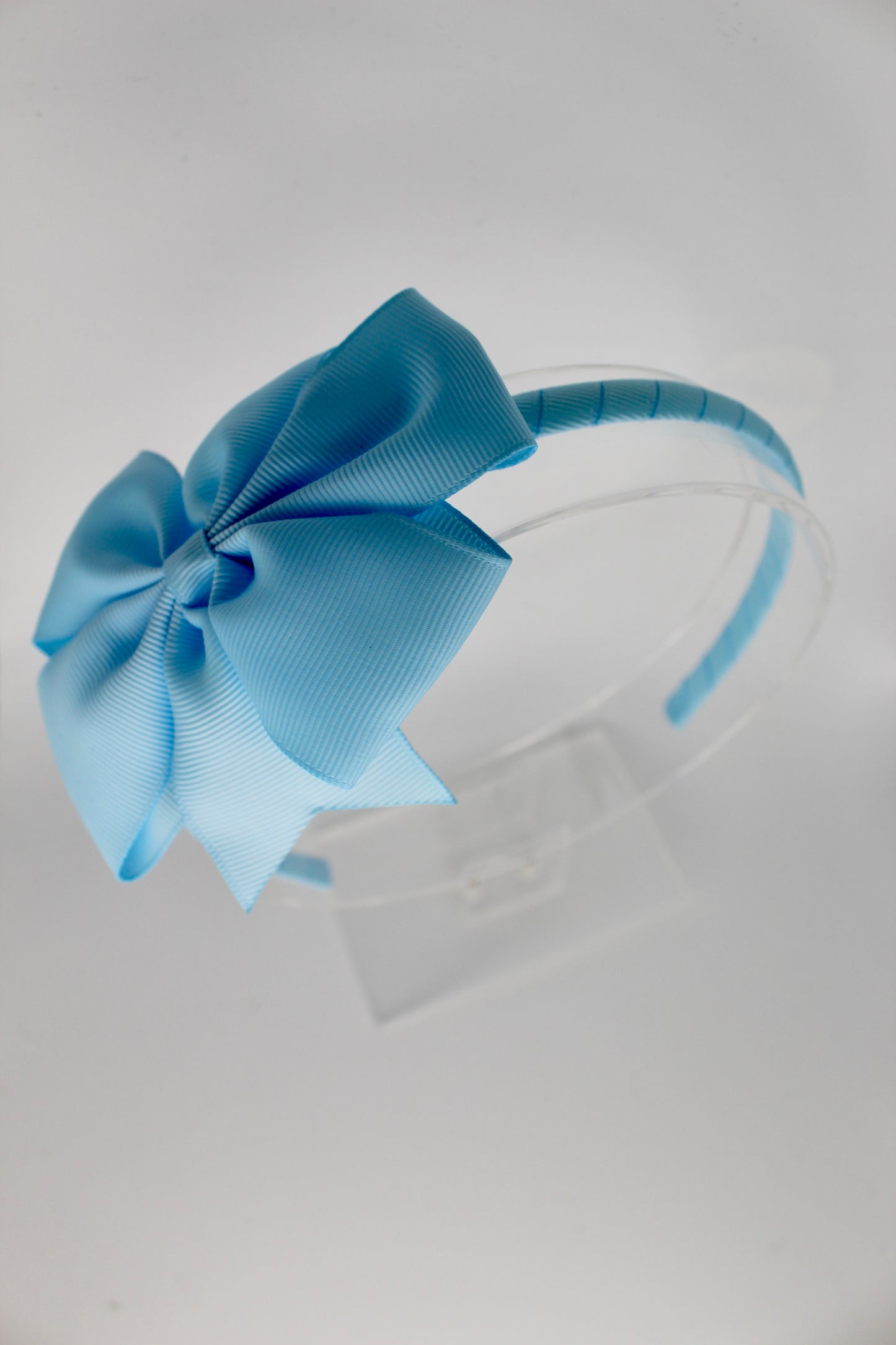 Pinwheel Bow Hairband - Blue