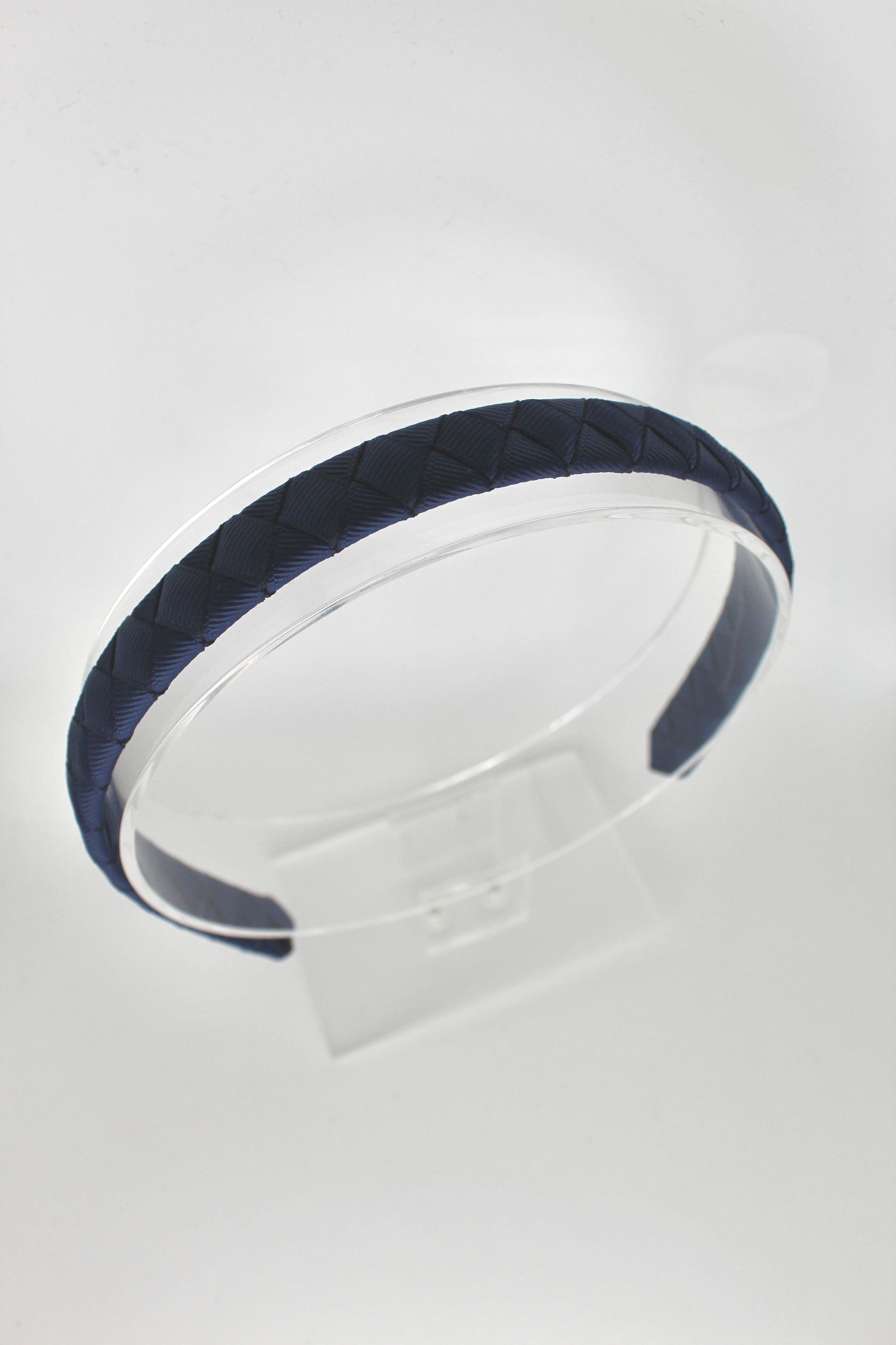 Pleated Navy Blue Hairband