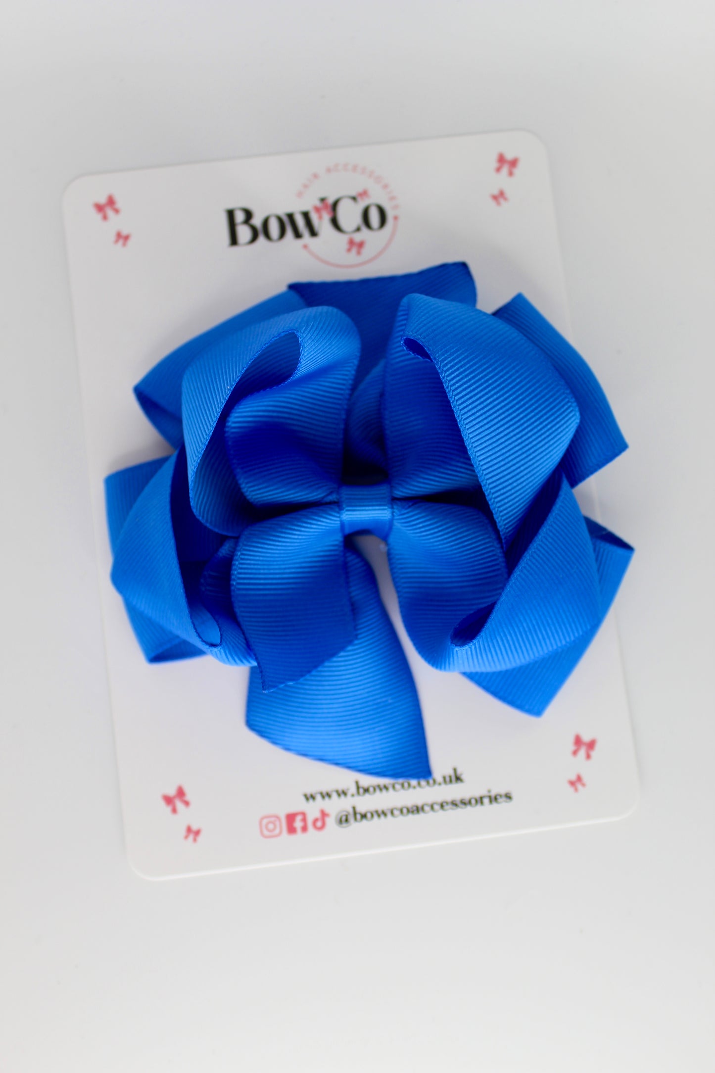 Royal Blue 4.5 Inch Double Bow