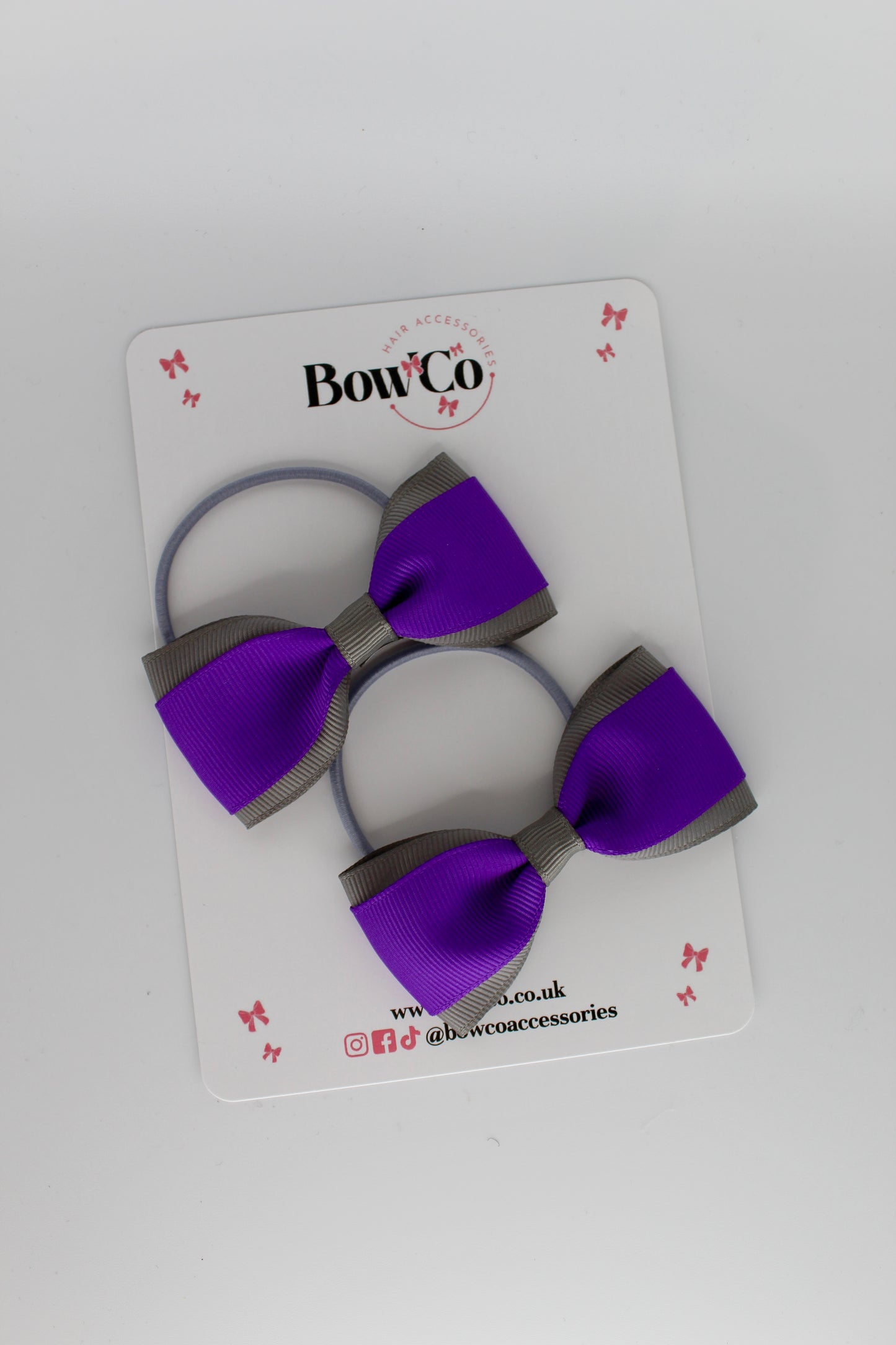 Tuxedo Bow - Elastic Band - 2 Pack