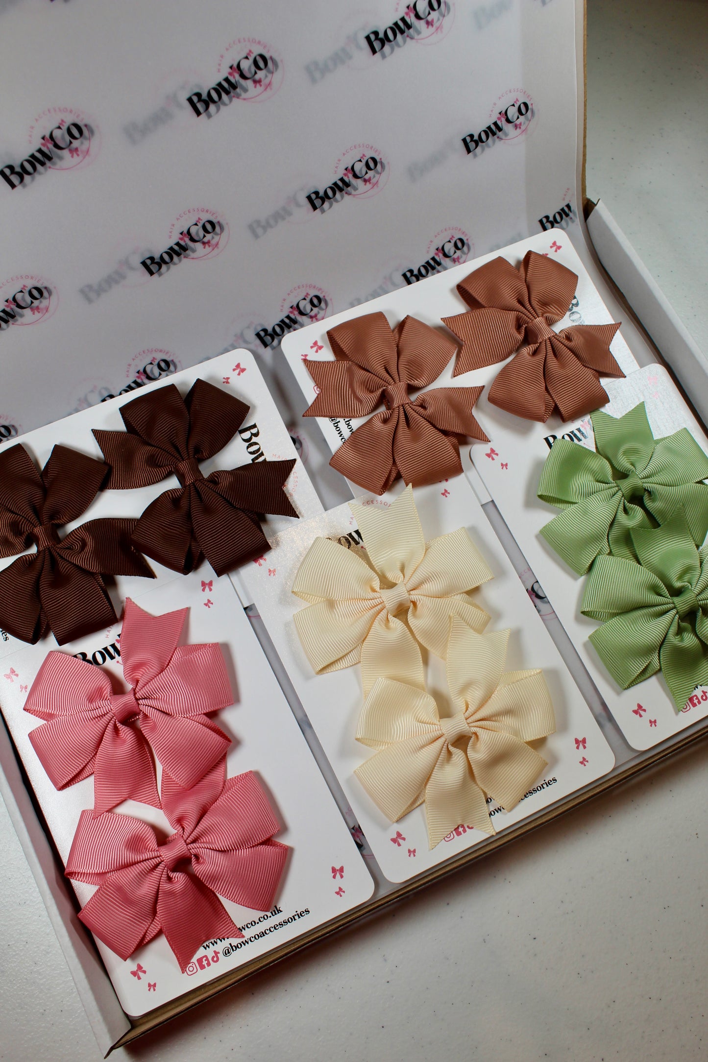 Neutral Pinwheel Bow Bundle Set – 10 Bow Set