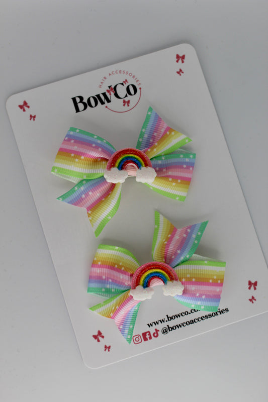 Rainbow Hair Clip Set